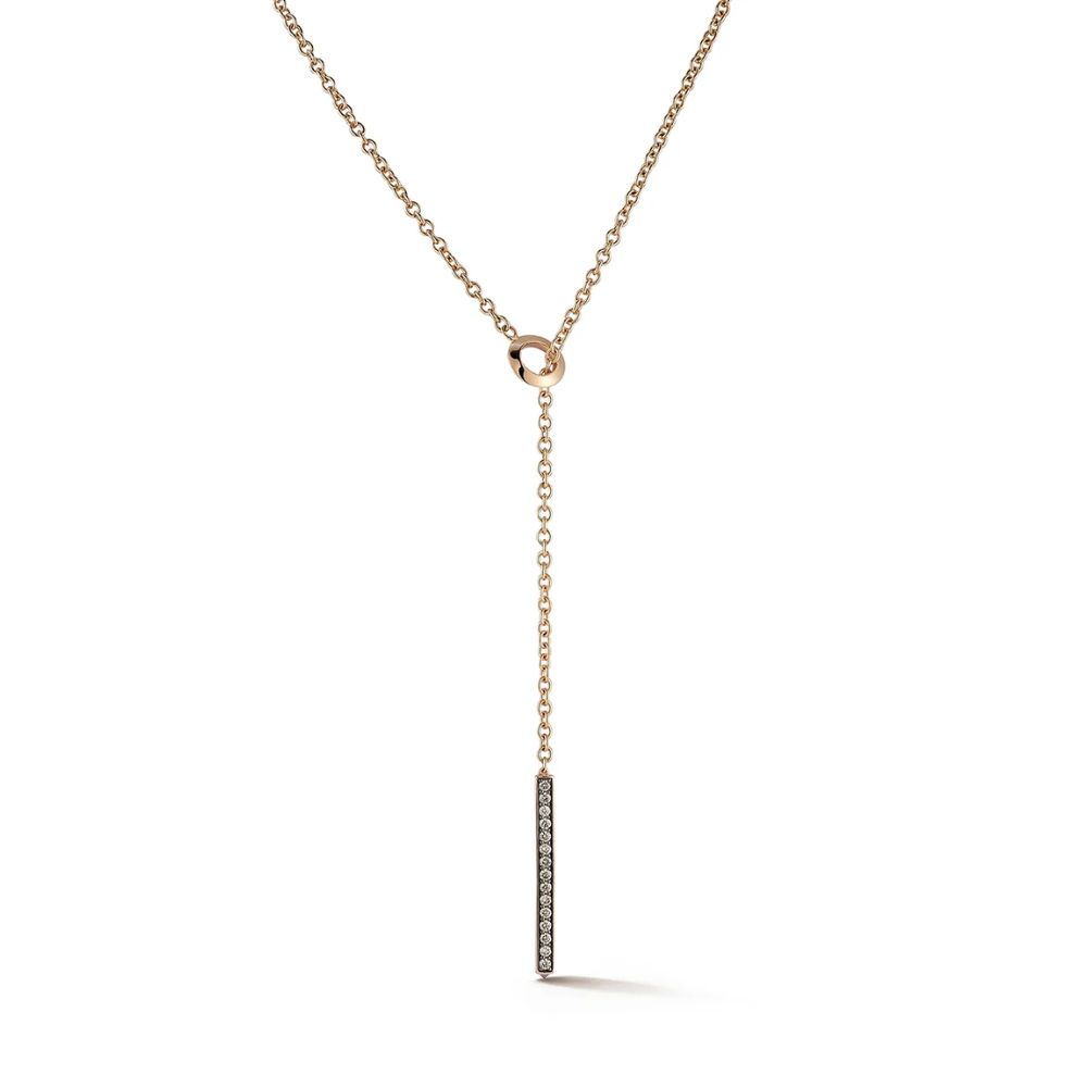 Walters Faith 18k Yellow Gold And Champagne Diamond Grant Lariat Necklace